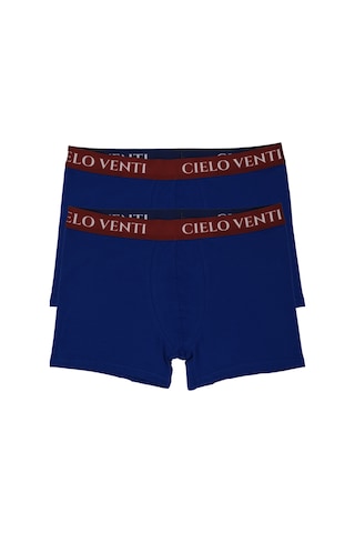 Cielo Venti Night Collection 2'li Organik Pamuk Erkek Boxer Mavi