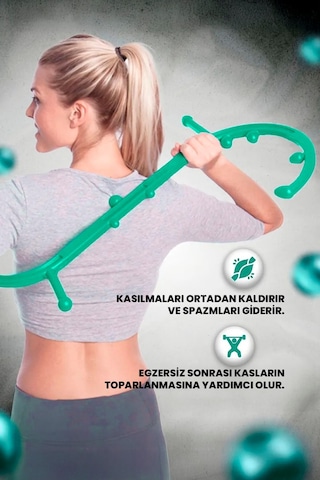 Tetik Noktası Masaj Kancası Boyun Sırt Omuz Ayak Bacak Giderici Derin Doku Masaj Aleti Diğer