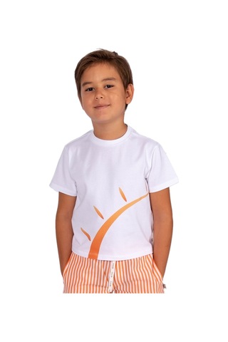 Organik Güneş Baskılı Erkek Çocuk T-shirt 001