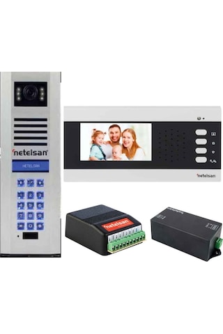 Netelsan 7 Daire Görünütlü 4.3" İnç Diafon Seti