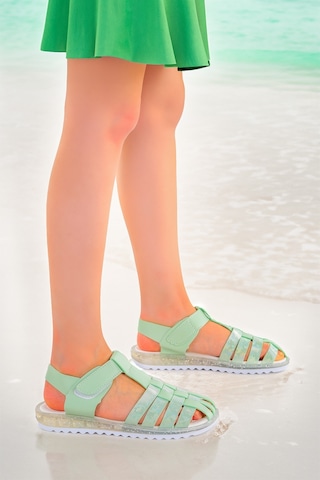 Kiko Kids Kız Çocuk Sandalet Arz 2348 Mint Yeşili