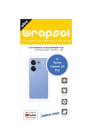 Tecno Camon 20 Pro Arka Ve Yan Koruyucu Poliüretan Film