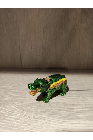 Swarovski Taşlı Su Aygırı Mücevherlik / Dekoratif Biblo