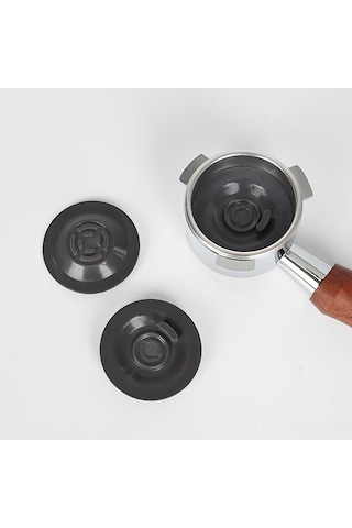 Geeksen Breville 54mm Yarı Otomatik Kahve Makinesi Temizlik Aksesuarı: Silikon Kör Kapak Ve Tutma Kolu Siyah