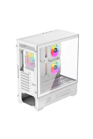 Havit CF925 3 Rgb Fanlı Tamperli Cam Oyuncu Bilgisayar Kasası Beyaz