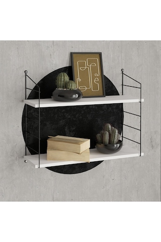 Decormet Armoni Raf Seti 2 Raflı 200 720 Beyaz Beyaz