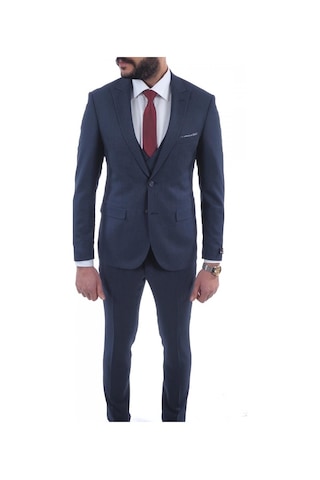Jan Carlucci Slimfit Yelekli Drop 6 Takım (476645965) Lacivert