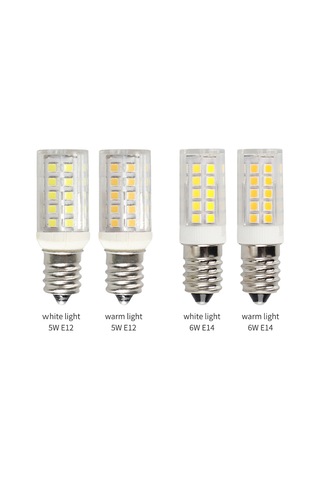 Seramik 5w E12 Led Ampuller Ac220v Buzdolabı Vida Tabanlı Buzdolabı Mutfak Salon Led Ampuller Titreşimsiz Mısır Ampulleri