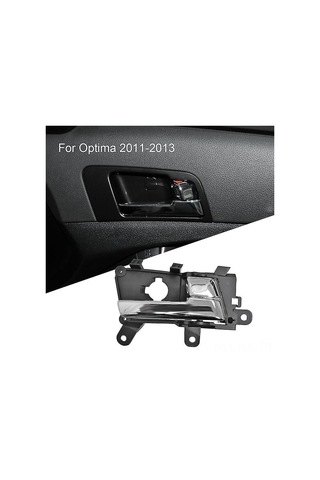Gajeena Kia Optima 2011-2013 Ön Sağ Kapı İç Tutamak, Abs Malzeme, Siyah+gümüş, Kolay Kurulum, 82620-2t010