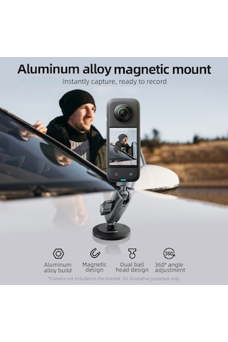 Telesin Cmm-001 Manyetik Kamera Montaj Aparatı Alüminyum Siyah