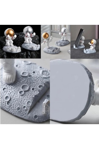 Astronot Telefon Tutucu Siyah