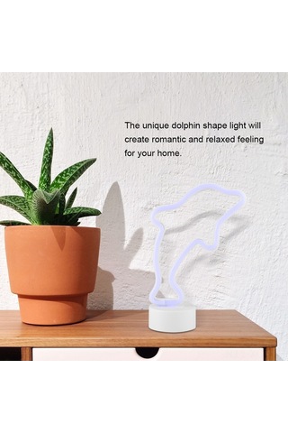 Konesam Deniz Fişi Şekilli Neon Lamba, Romantik Ev Dekorasyonu, Ip20 Su Geçirmez, Aa Pil İle Çalışır Pil Dahil Değil