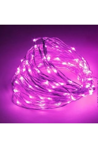 Borayris Güneş Enerjili Solar 7 Metre Peri Led Yeşil Renk Dış Ortam 8 Çeşit Yanma Modu