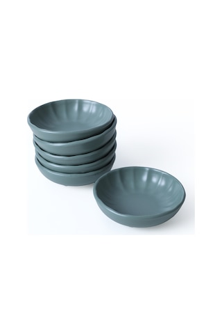 Keramika Mat Yeşil Sirius Çerezlik / Sosluk 12 Cm 6 Adet 322