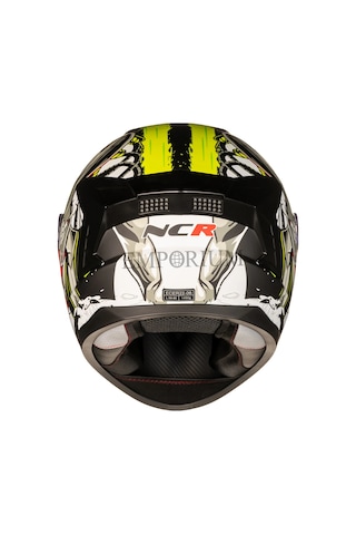 Rapid Kapalı Motosiklet Kaskı Ece Belgeli Sarı - Kırmızı