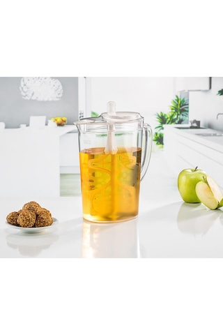 Aqua Mix Şeffaf Plastik Sürahi, Mixer Sürahi, Yayık Ayran Sürahisi