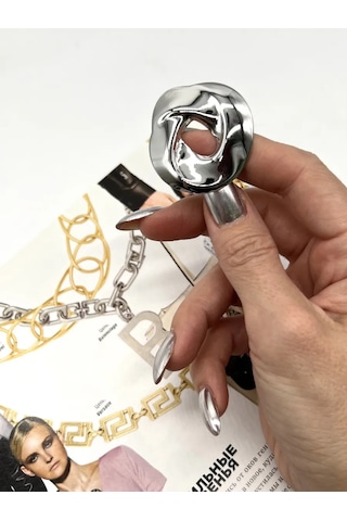 Best Price 34 Ceket İçin Orijinal Yuvarlak Broş 309444928 Gri