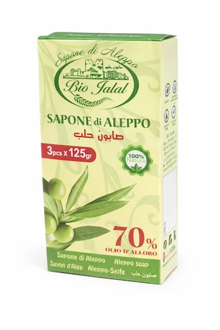 Promar Doğal Ve El Yapımı Defne Garlı Halep Sabunu 3 x 125 G