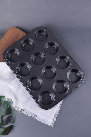 Karbon Çelik 12 Li Muffin Cupcake Kek Pişirme Kalıbı Cin800sy Çok Renkli