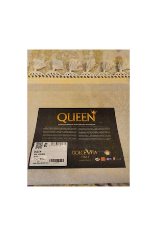 Quenn 6103 Kum Beji Halı Çok Renkli