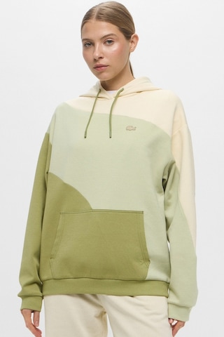 Lacoste Womens Oversize Sweatshirt Bol Kesim Kapüşonlu Kadın Sweatshirt Yeşil
