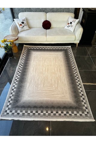 Electra Halı Salon, Oturma, Yatak Odası Halısı Desen Kodu 79451-095 Gri-siyah-beyaz