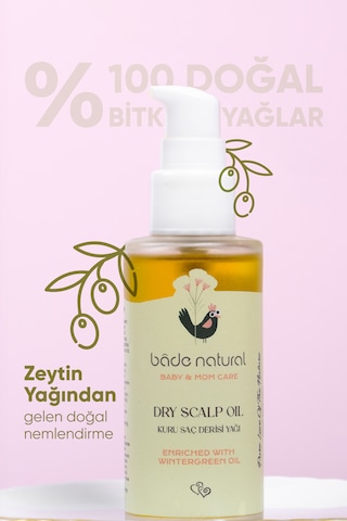 Bade Natural Bebek Konak Karşıtı Kuru Saç Derisi Doğal Bakım Yağı