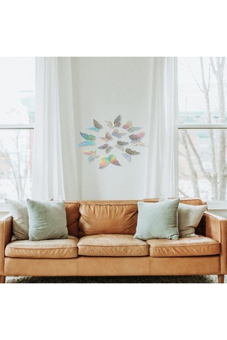 Maiyame 12 Adet Renkli 3d Kelebek Duvar Sticker, Güneş Işığı Yansıtan Dekoratif Ev Aletleri, Oturma Odası Ve Çocuk Odası İçin Kolay Uygulanabilir Duvar Süslemeleri Diğer