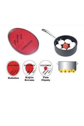 Dublör Yumurta Zamanlayıcı 1 Adet Egg Timer, Haşlama Süresi Belirleyici Aparat