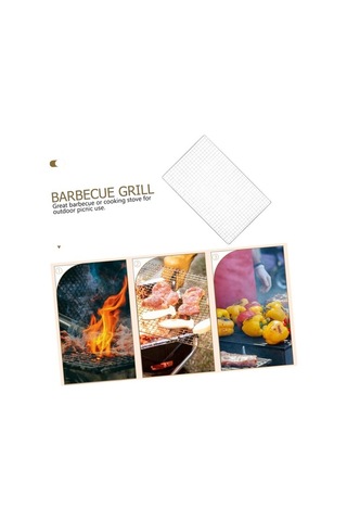 Trendooze Paslanmaz Çelik Barbekü Teli, Yapışmaz Izgara, Açık Hava Kamp İçin Kolay Temizleme