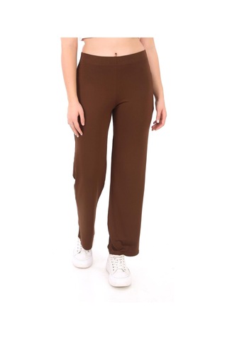 Extra Yumuşak Uzun Viskon Pantolon Home&outdoor-kahverengi Kahverengi