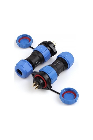 Sp17 Panel Konektör Soketi Flanş Elektrik Kablo Teli Ip68 2/3/4/5/7/9/10 P Kablo Konektörü Sp17-4f