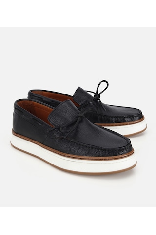 Hotiç Erkek Deri Siyah Bağcık Detaylı Günlük Loafer 02ayh319390a100 02ayh319390a100 Siyah