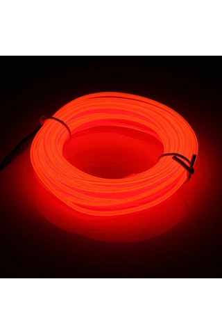 Ip Neon Led Araç Içi Torpido Led Fitilli Ip Led 2 Metre Kırmızı