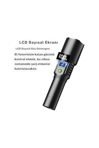 Or-508-tg Ledli Zomlu Uzun Menzil Kamp El Feneri Polis Feneri Siyah