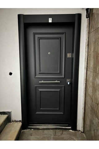 Çelik Kapı Modelleri Antrasit Renk Sol Açılım Ürün Ölçüleri - Açılış Yönü - 90X200 Dolu Demir Kapı - Içeri Sol
