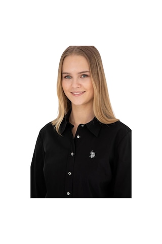 U.S. Polo Assn. Kadın Uzun Kollu Basic Gömlek 1840369 Siyah