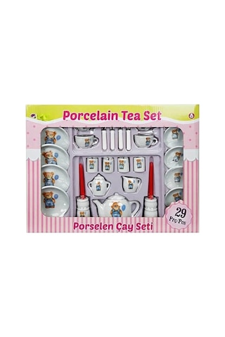 Mey İthalat Porselen Çay Seti çok renkli