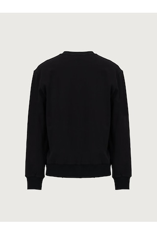 Ltb Sıgn Baskılı Sıfır Yaka Uzun Kollu Basıc Siyah Sweatshırt 011258110060380 200 Siyah