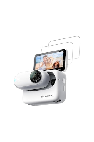 Insta360 Go 3 Uyumlu 2 Adet Şeffaf Hidrojel Ekran Film Nano Jelatini