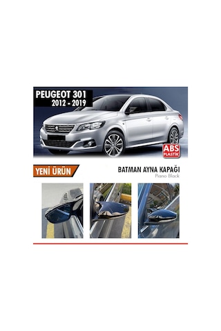 Peugeot 301 2012 Sonrası Batman Yarasa Ayna Kapağı (piano Black)