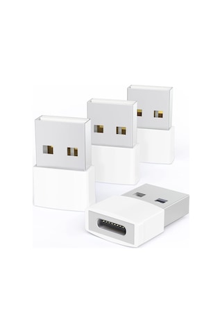 Usb-c Adaptör 4'lü Paket Tip C Dişi Usb Dönüştürücü Magsafe Apple Watch İphone Uyumlu
