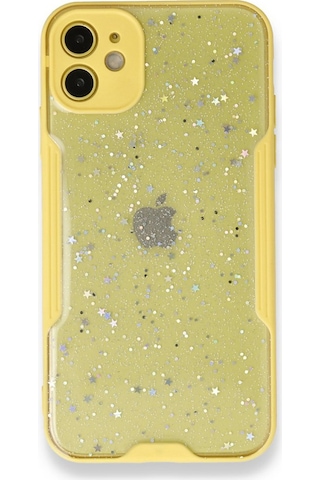 Nettech Apple Uyumlu iPhone 11 Platin Simli Arka Koruma Kılıf