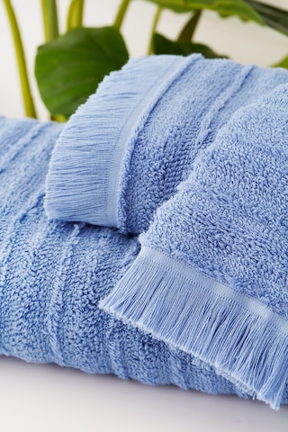 Sadem Organik Linden Havlu 30x50 Cm Mavi