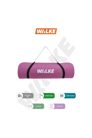 Walke Premium 10 mm Taşıma Askılı Pilates Minderi Yoga Matı