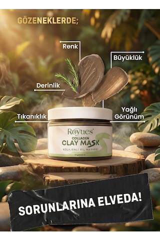 Leke Ve Siyah Nokta Karşıtı Kolajen Kil Maskesi - Collagen Clay Mask 125 Gr