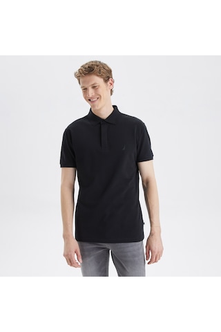 Nautica Nautıca Erkek Siyah Slım Fıt Kısa Kollu Polo K35062T 0Tb Siyah