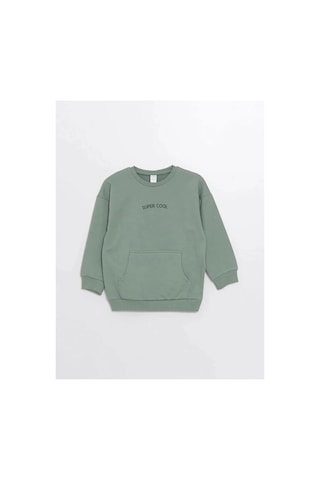 LC Waikiki Lcw Kids Yeşil Bisiklet Yaka Erkek Çocuk Sweatshirt Ve Eşofman Alt 2'li