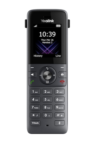 Yealınk W73h, Dect, Kablosuz Ip Telefon, Siyah, 1.8" Renkli Ekran, 35 Saat Konuşma, 400 Saat Be
