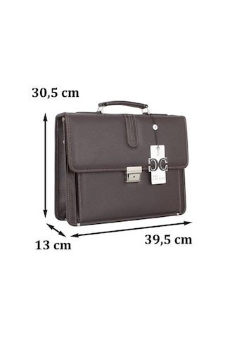 Case Club 2011 Evrak Tipi Erkek El Ve Omuz Çantası Kahverengi